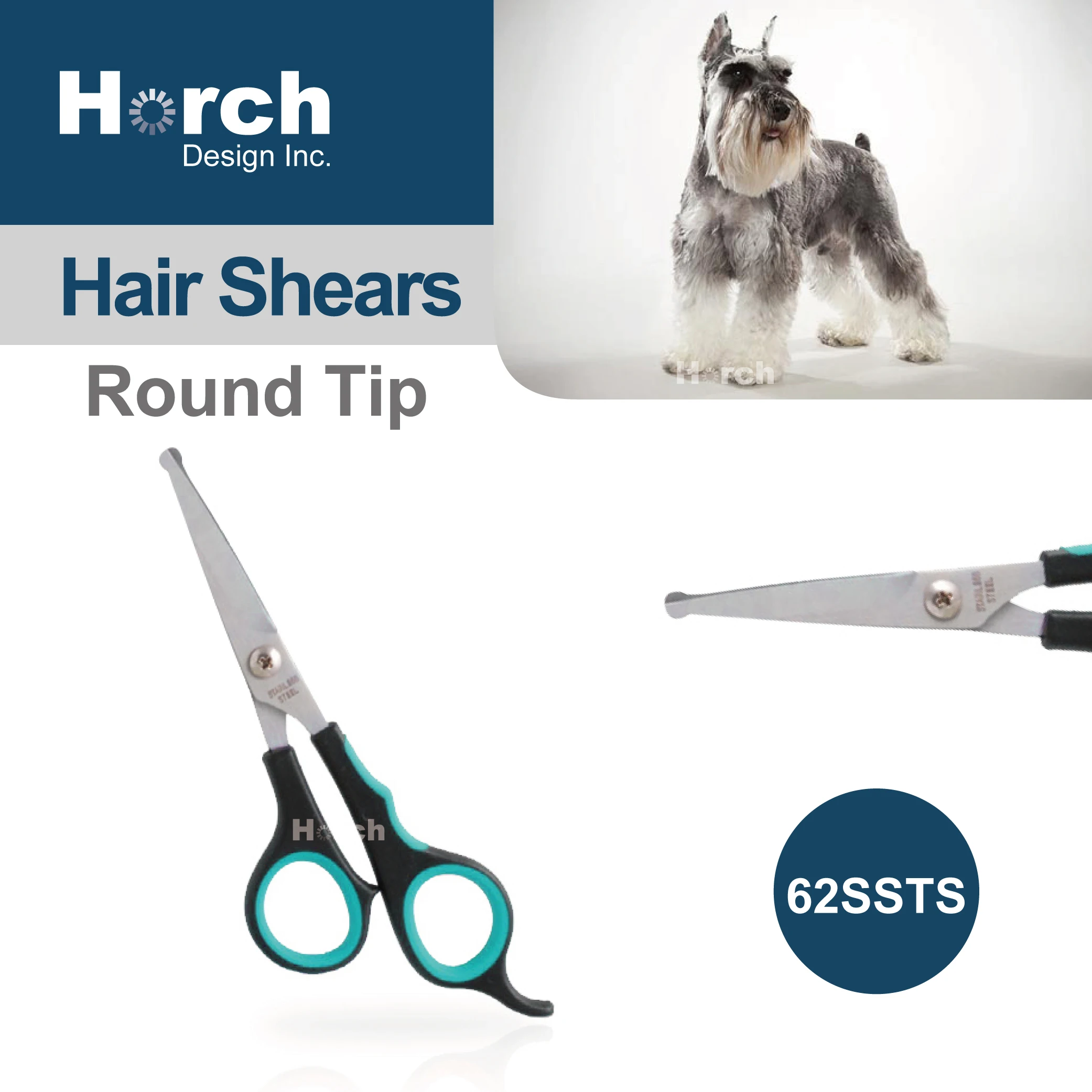 
Mascotas Safety Straight Round Tip Shear for Dog Fur Scissors 