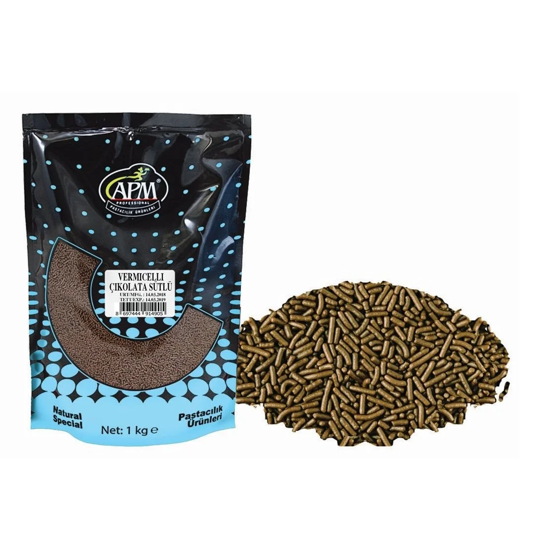 APM High Quality Halal Iso Certified Vermicelli Milky Compound Chocolate For Pastry And Confectionery Sectors And Industries