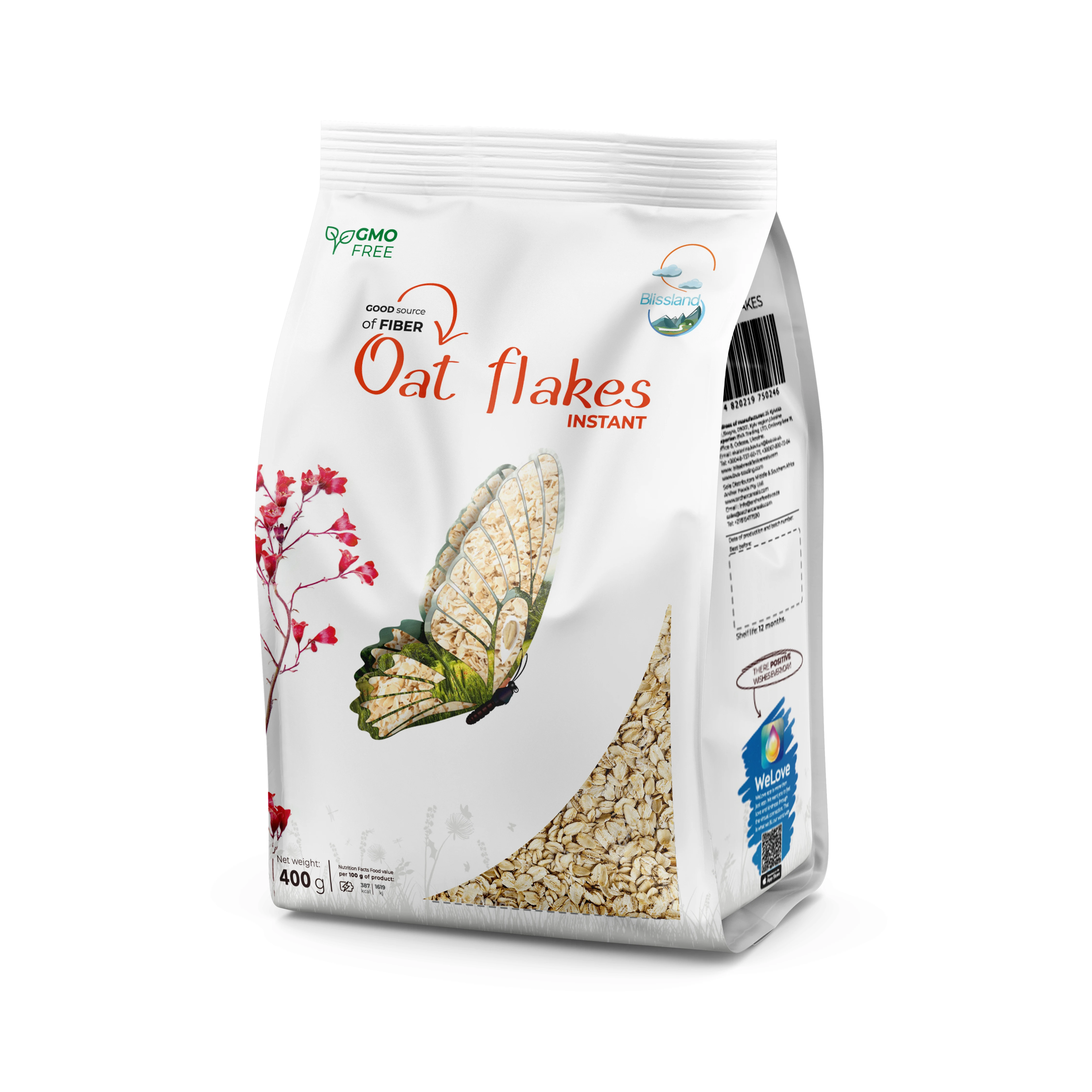 Oat flakes Instant breakfast cereal for import