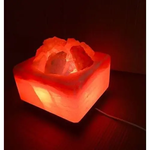 OEM квадратная соляная лампа с чашей Гималайская изготовленная Соляная