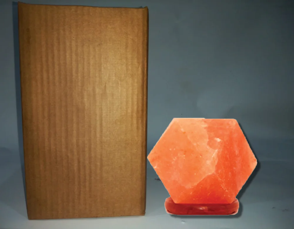 Гималайская соляная лампа в форме алмаза