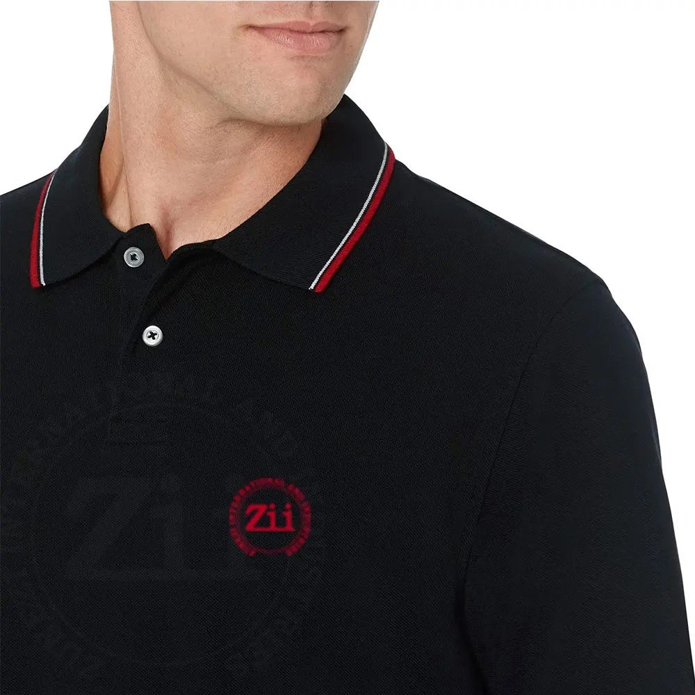 Hot Selling Short Sleeve Polo T-Shirt Design Polo Shirt Mens Polyester Golf Polo T Shirt Shirts For Men Black color blank design