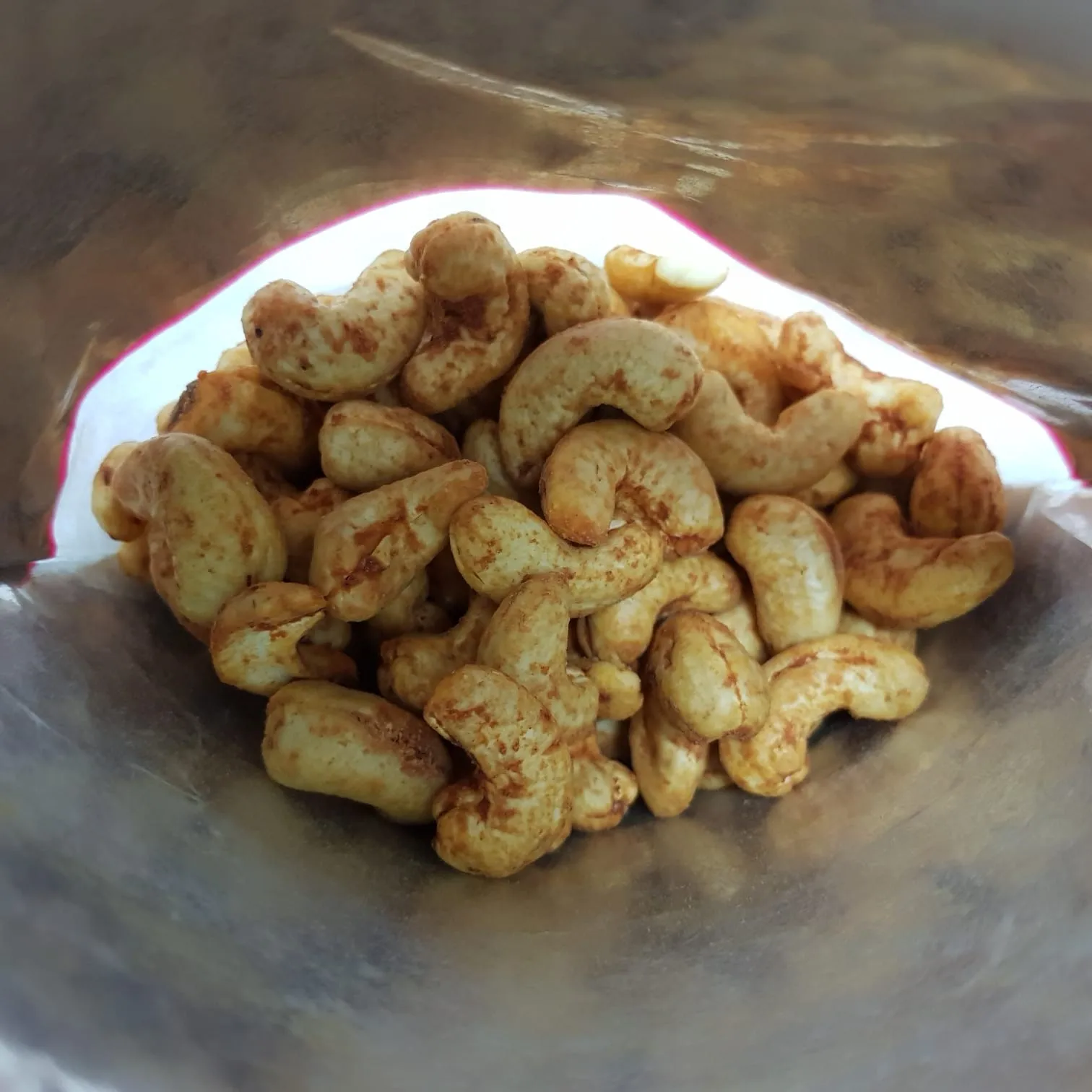 
Anarkali Brand Salty and spicy 250g Oven Roasted Chilli Cashew Nuts 