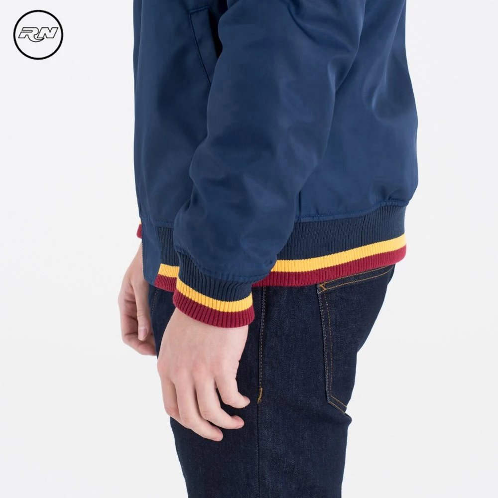 Изготовленный на заказ логотип осень пара водонепроницаемый нейлоновый мужской летные куртки MA1 пилот пальто бомбардировщик куртка для