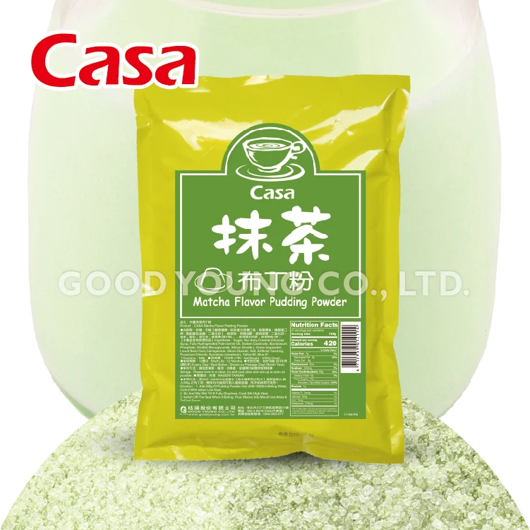 Taiwan Wholesale HALAL Certification Matcha Pudding Instant Powder