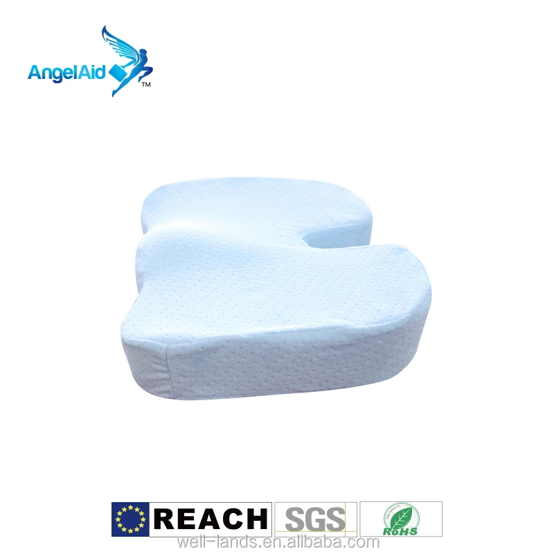 Taiwan high density orthopedic memory foam gel silicone contoured comfortable wheelchair designer Seat Cushion Blue Pink  Green