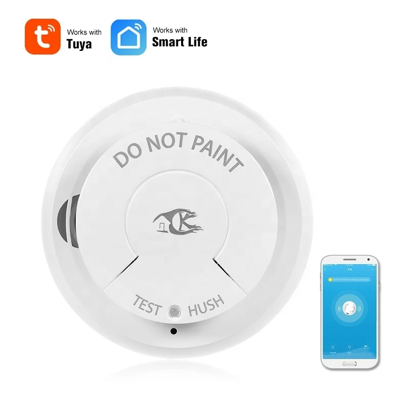 
Tuya APP Auto WiFi Kitchen Smoke Detector for Fire Alarm Home Security System Natural Gas Leakage Wireless Sensor Mobile Phone 