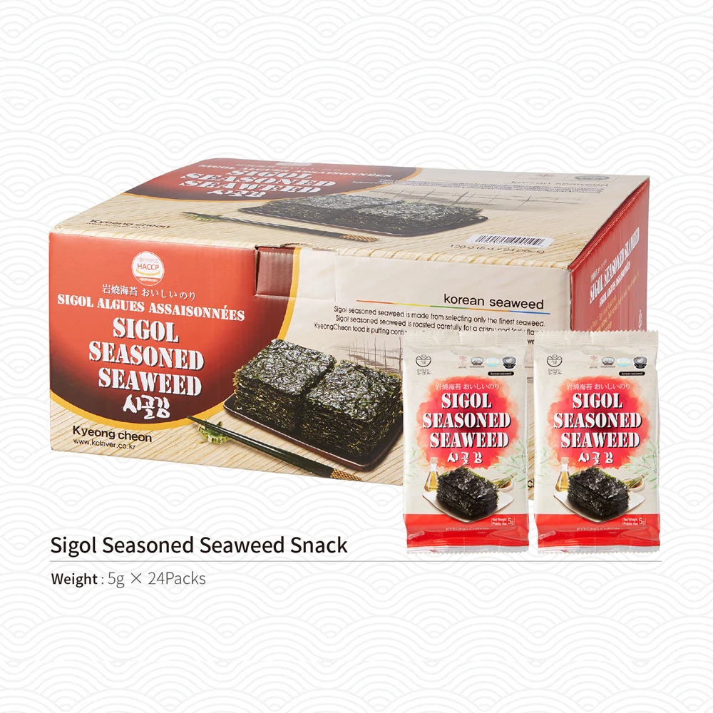 
Factory Price Korean Unique Taste with Private Brand SIGOL Roasted Seaweed made in Korea 