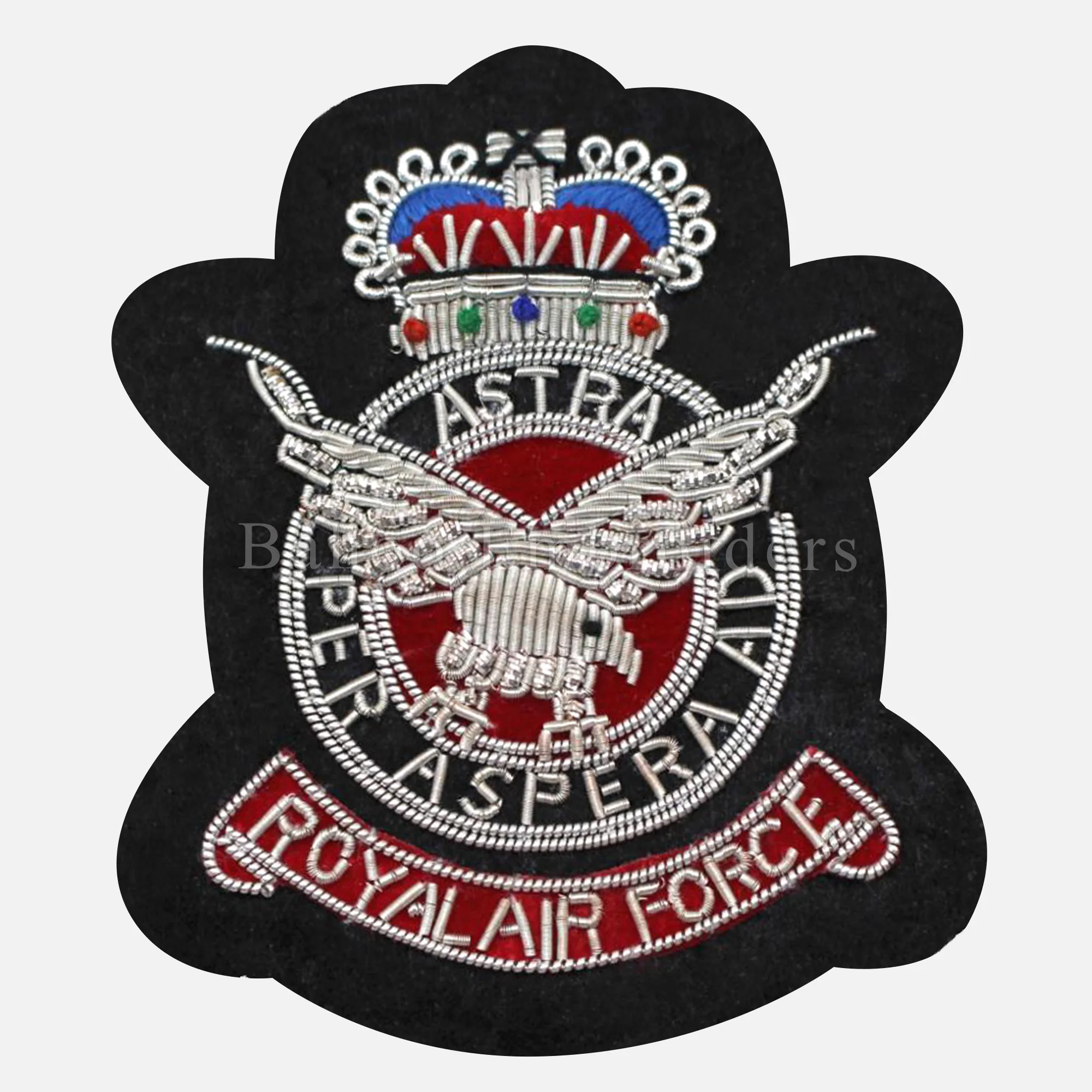 ROYAL AIR FORCE BADGE - HAND EMBROIDERED