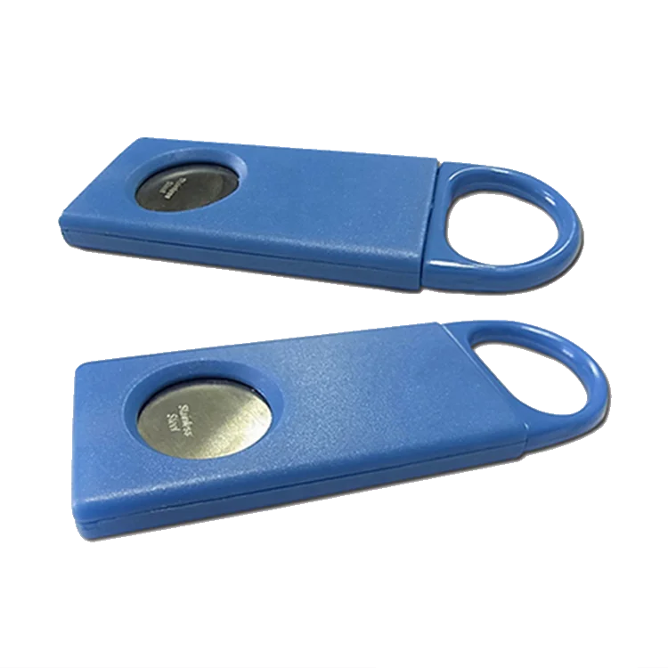 
Volume Supply Excellent Quality Plastic Single Blade Single Grip Cigar Cutter 