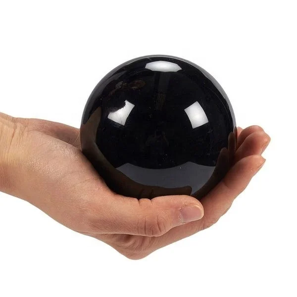 sphere ball natural Black Obsidian crystal sphere stone ball gemstone ball natural sphere healing Wholesaler