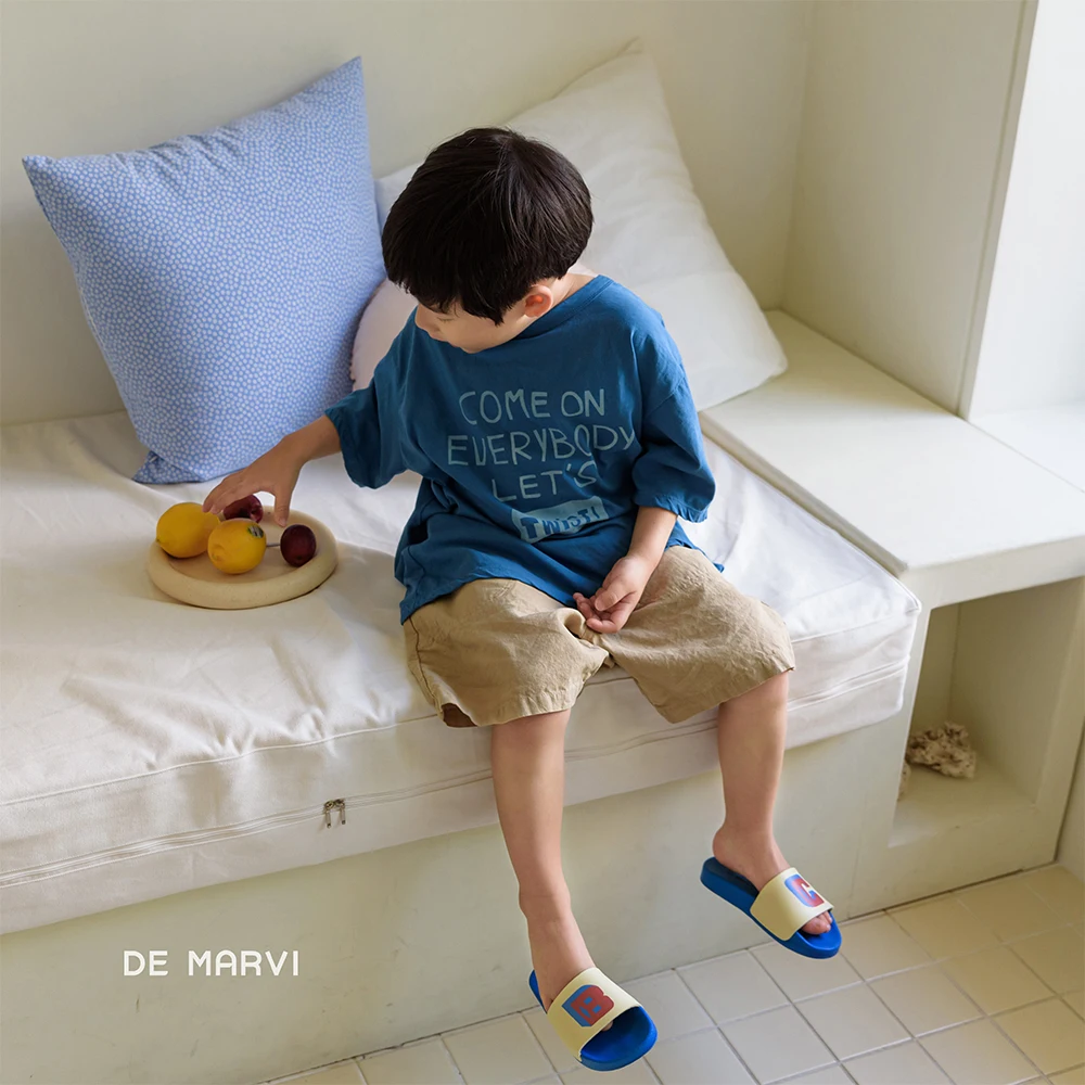  DE MARVI Детские хлопковые льняные винтажные шорты до колена для малышей брюки мальчиков и девочек Оптовая Продажа корейский производитель Сделано в Корее