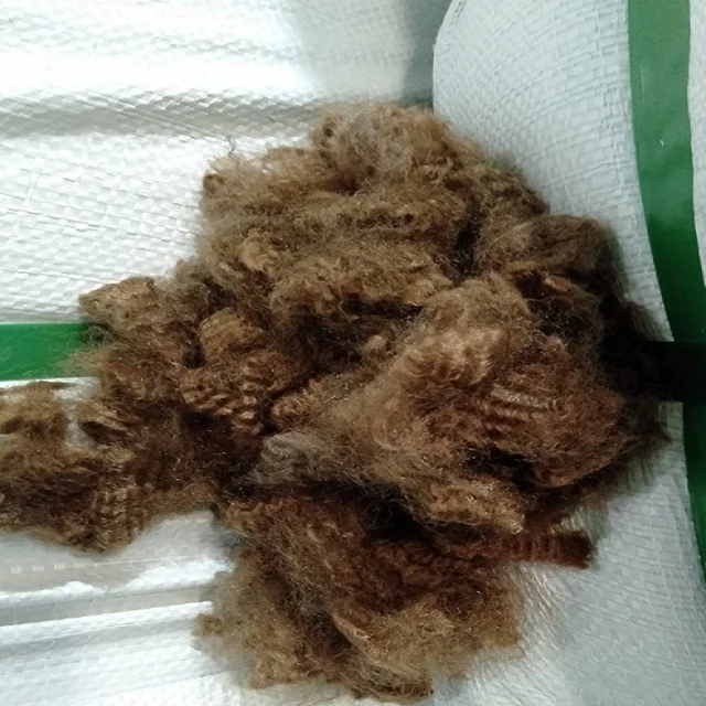 7D-15D HS Brown Polyester Staple Fiber Vikohasan Manufacturer and synthetic fiber and GRS recycled polyester fibre