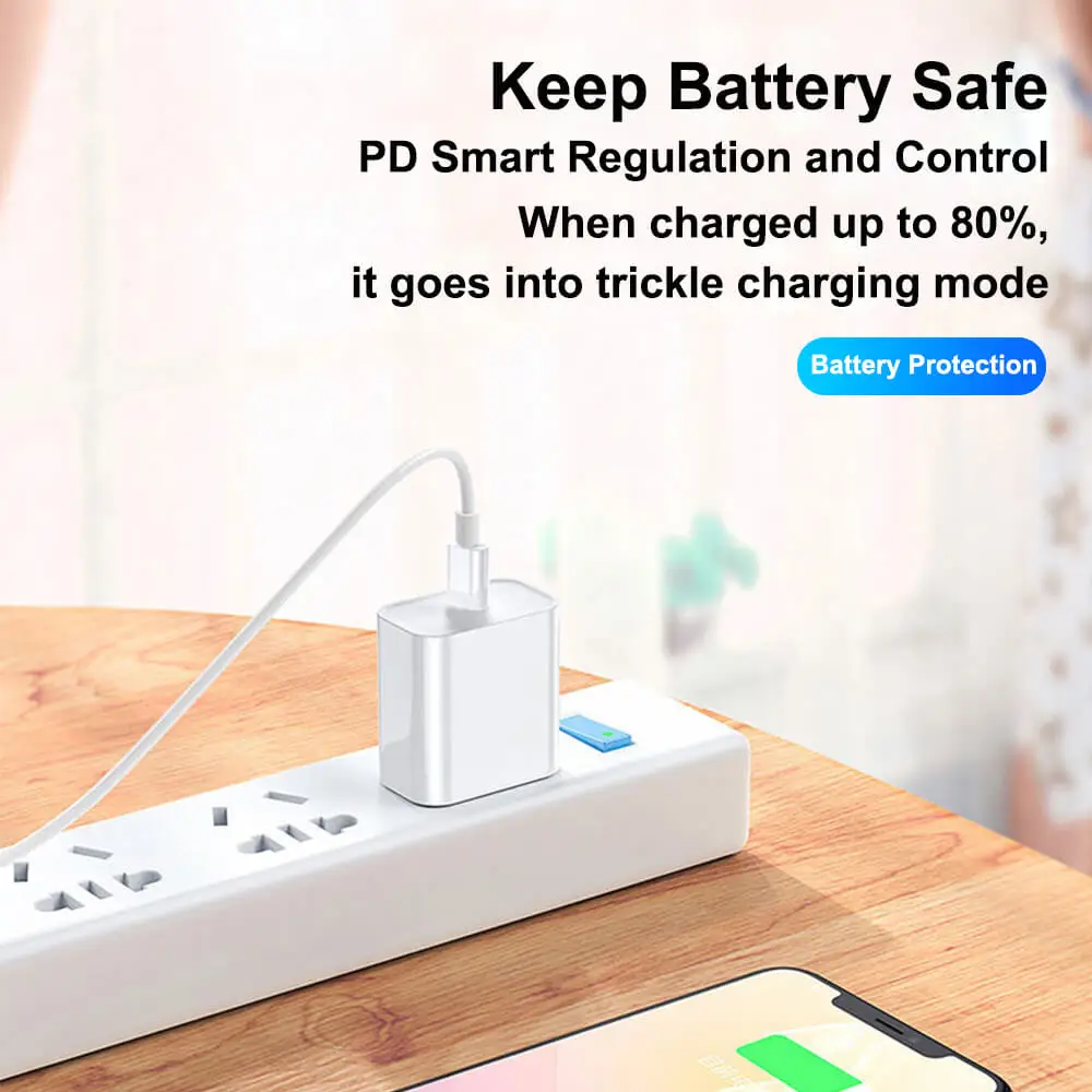 20w 30w USB-C Adapter USB Type C To Lighting Cable Fast Charging Android To USB Type C Data Cable For iPhone 12 13