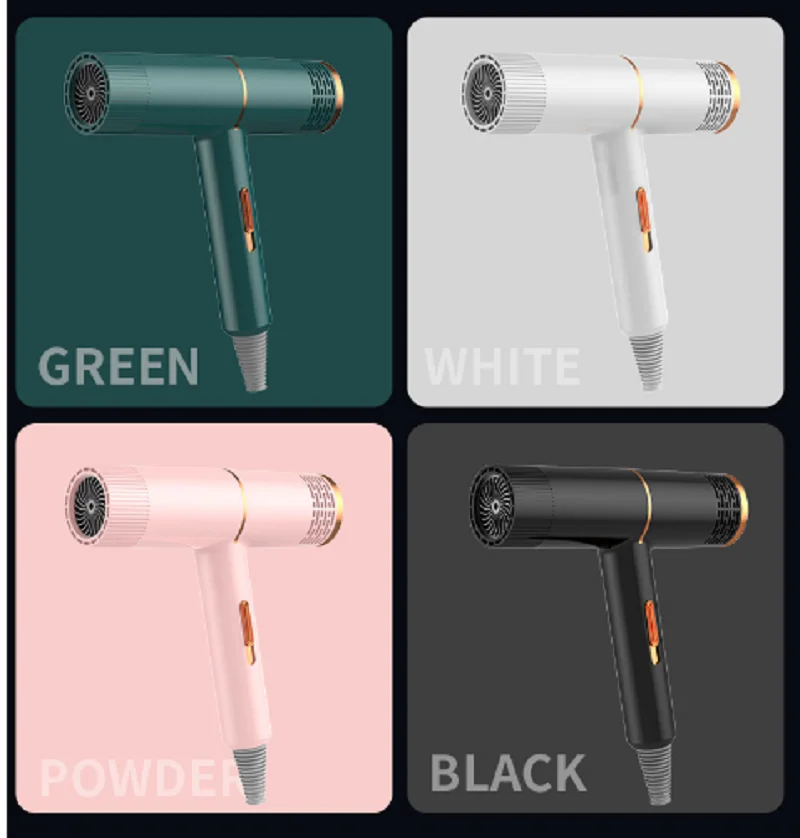 Hair dryer household hair salon high-power blue light ion cooling thermoelectric hair dryer