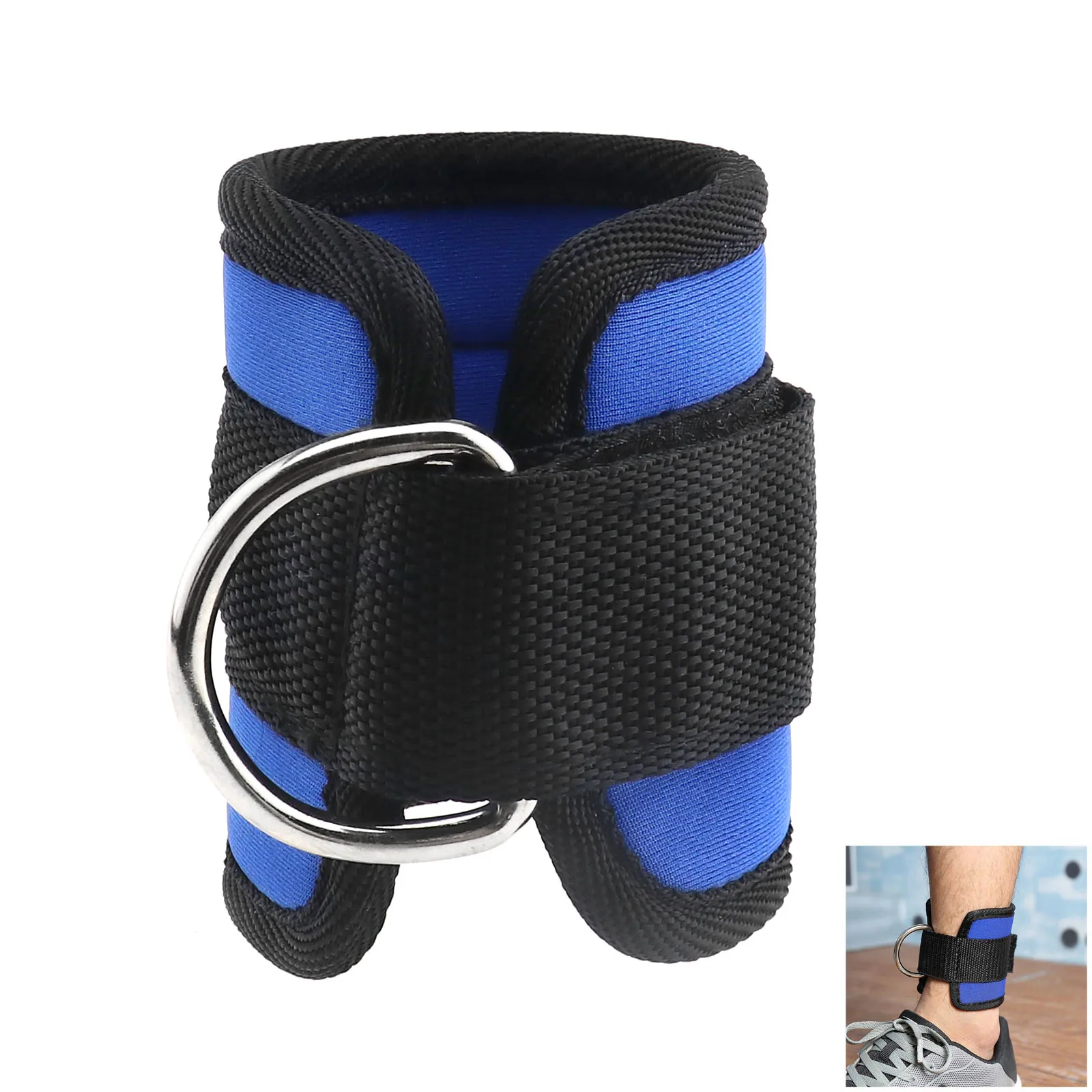 New arrival Fitness Neoprene Weight Lifting Ankle Strap Resistance bands D Ring Padded Ankle Straps by KHUMBRO SPORTS