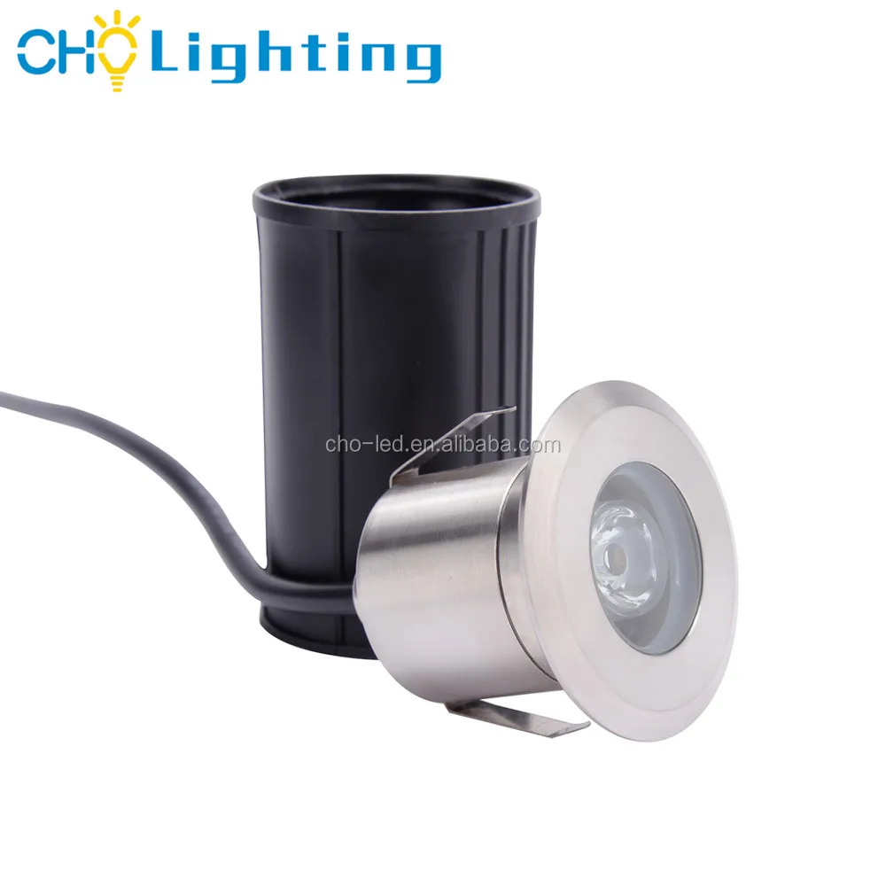 1W 2W 52mm IP68 Waterproof 12V 24V LED Underground Light Inground Pool Lighting