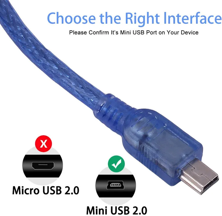 1 5 м usb 2 0 синий ПВХ плетеный ПК MP3 тип A штекер к Mini B Pin зарядный кабель для камер