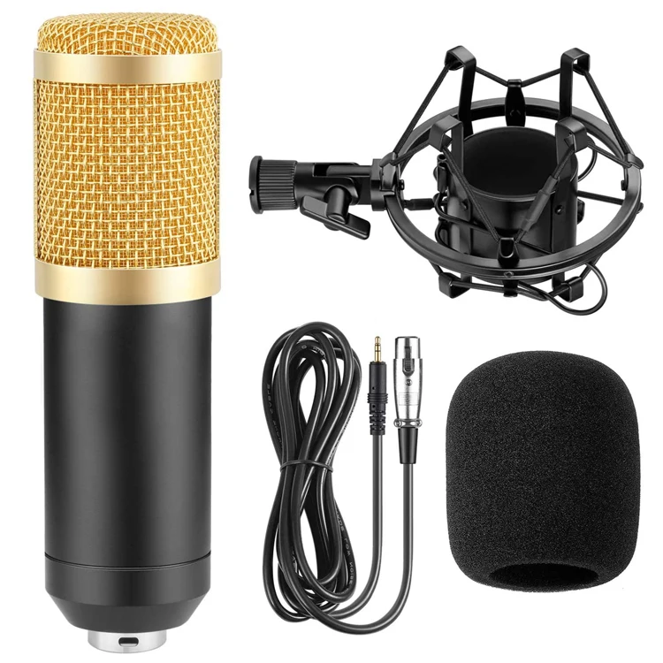 Конденсаторный микрофон BM - 800 с противоударным креплением для звукозаписи