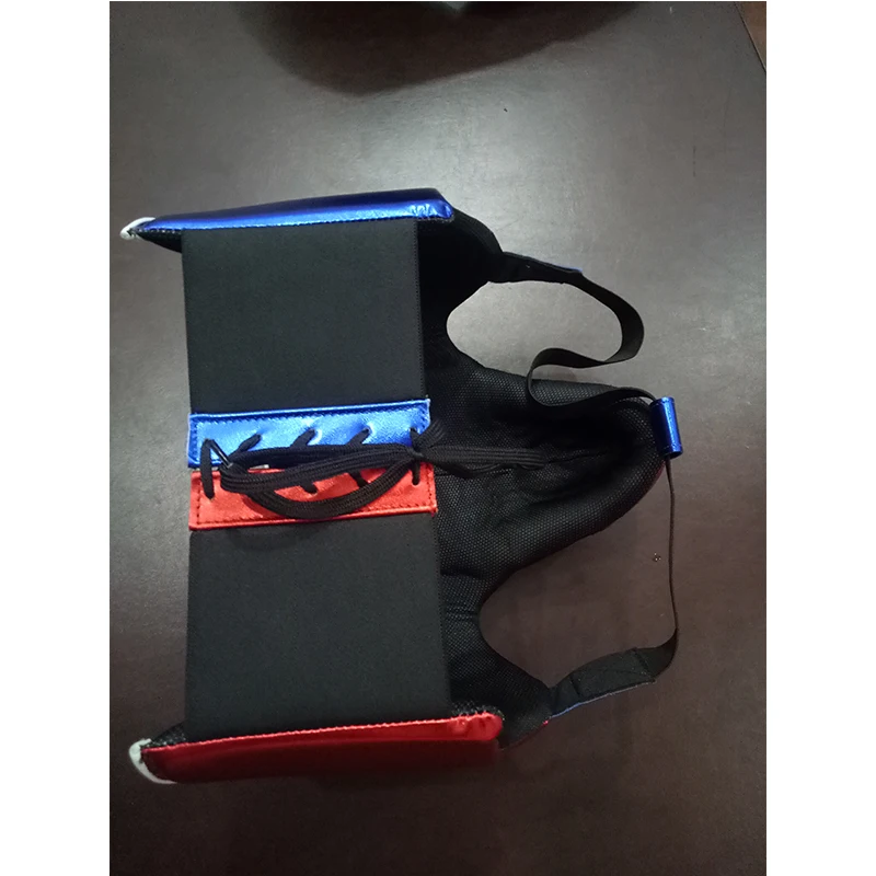 Hot Sale Customized Shiny metallic leather abdominal groin guard for MMA Thai boxing training for Men
