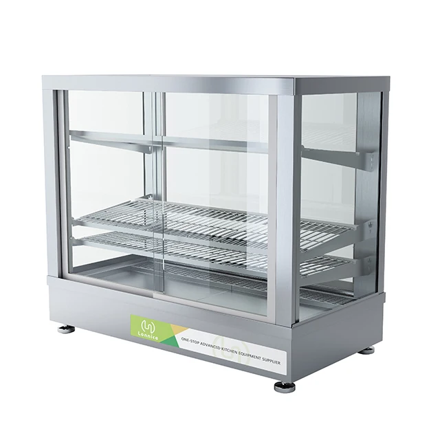 Restaurant Electric Hot Glass Food Warmer Display Showcase for Sale Warmer Display Showcase