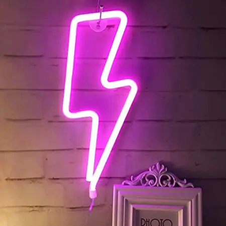 
lightning bolt neon sign led neon light merry christmas sign decoration 