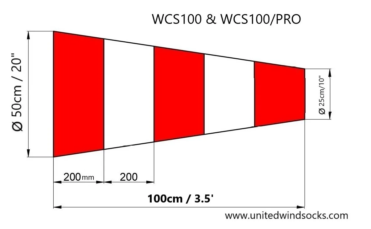 WSK510-InL-носка ветра комплект для взлетно-посадочной полосы внутренне с подсветкой из нержавеющей стали и