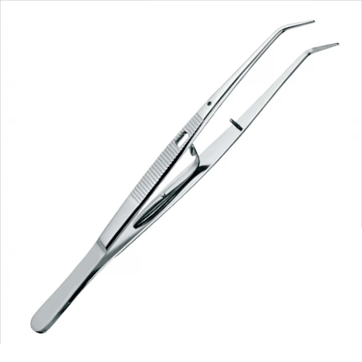 
Customized Dental College Tweezers With Lock Curved Forceps 6