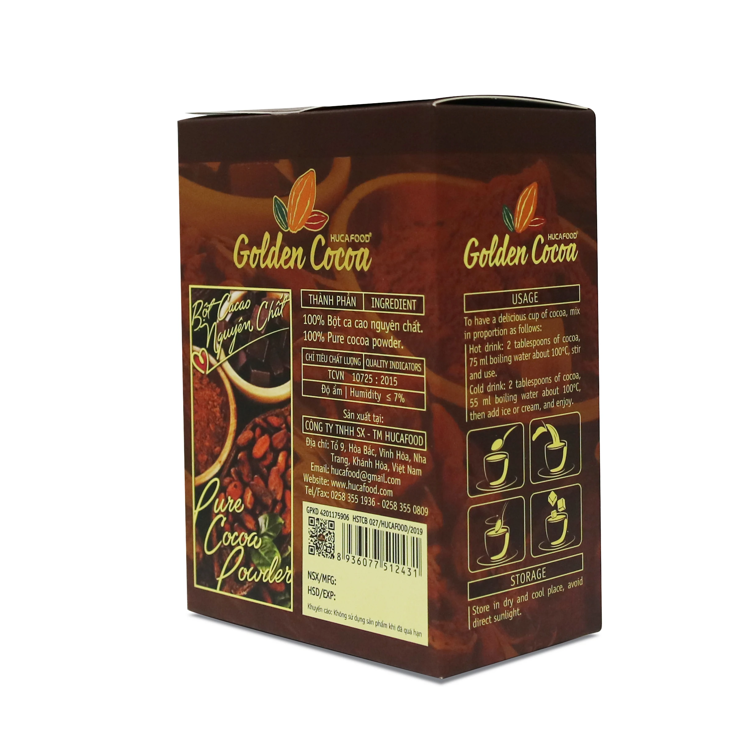 
Pure cocoa powder for hotel, restaurant, making drink and cake - Golden Cocoa 