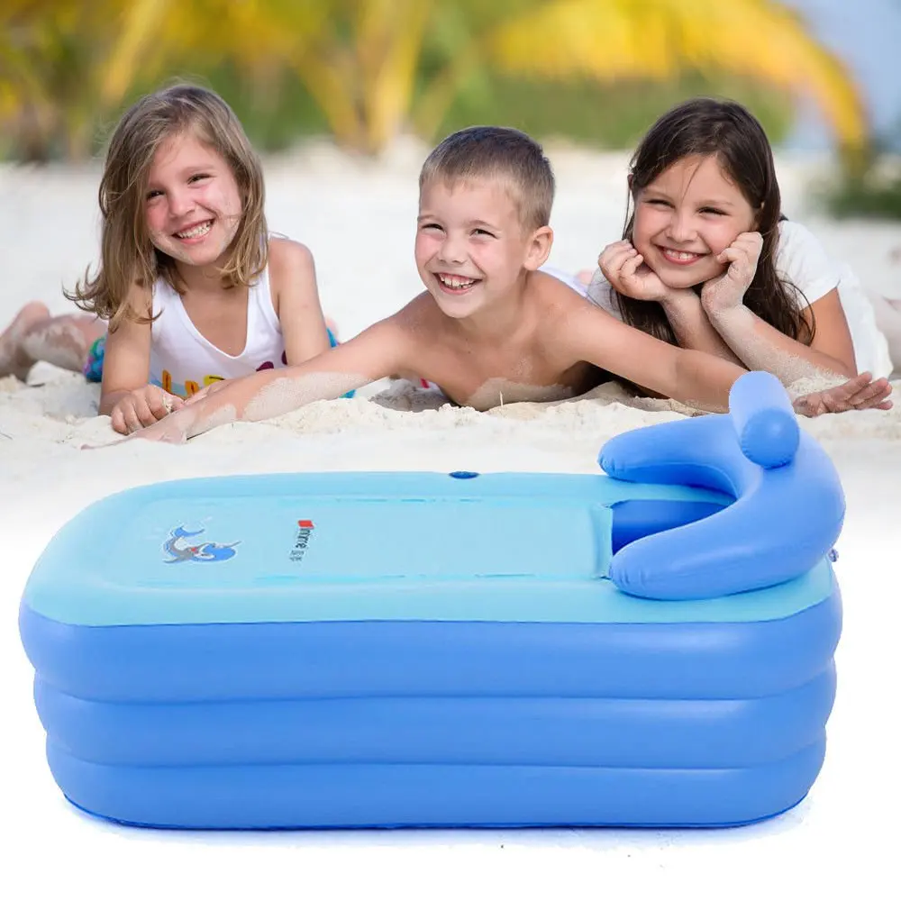 Top Grade High-Density Pvc Bath Folding Tank Inflatable Hot Tub Spa With Cover For Sale