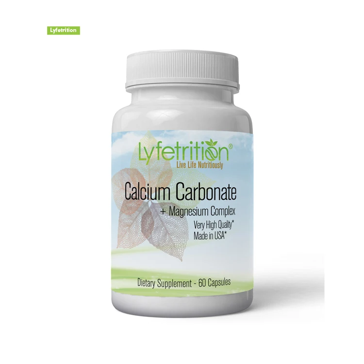 High Quality Herbal Supplement Calcium Carbonate Magnesium Complex Capsules
