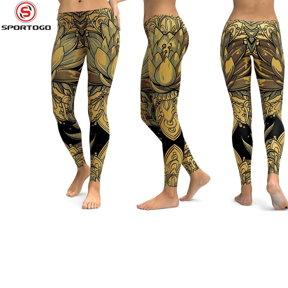  Штаны для йоги с принтом женские Уникальные леггинсы фитнеса спортивные Леггинсы тренировок и бега сексуальный тренажерный зал