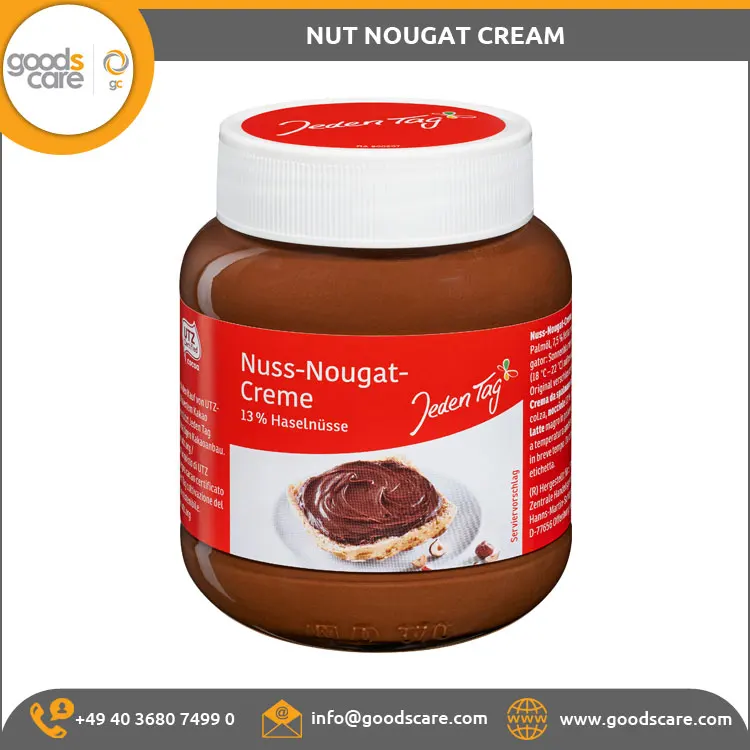 Affordable Price Hot Selling Fresh Nut Nougat Cream 400gm Made in Germany