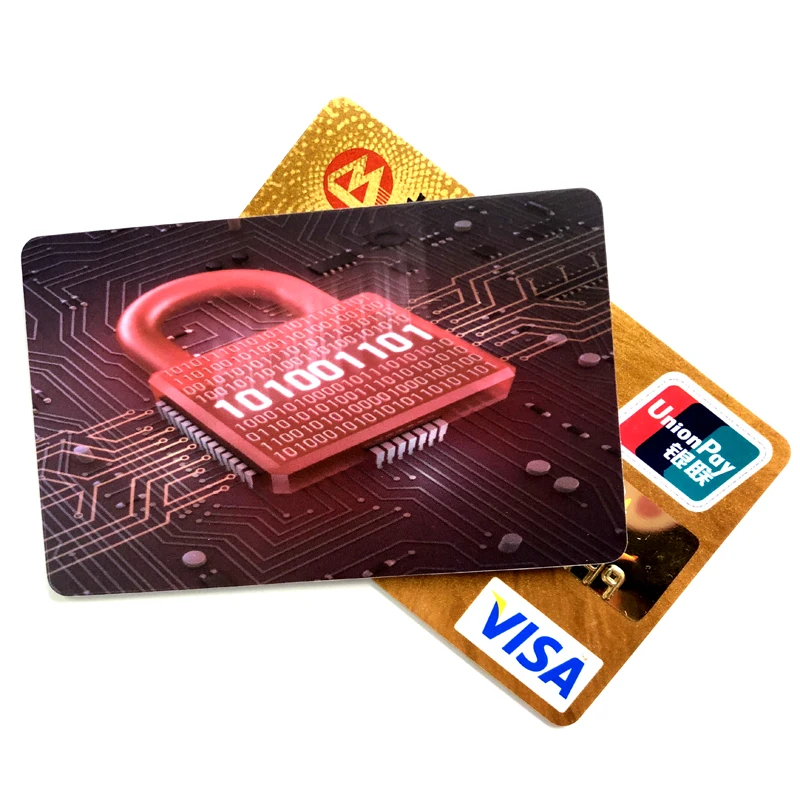 Credit Card ATM Skimming Security Guard RFID Signal Shield blocking Card