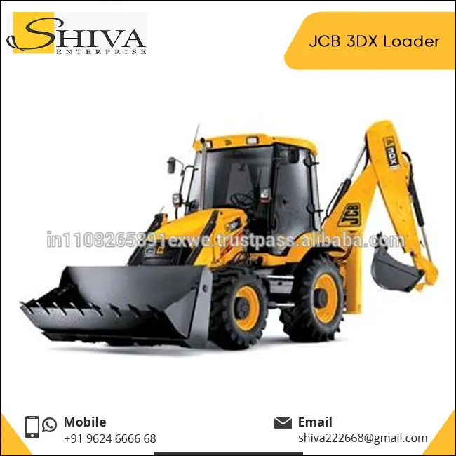 Higher Digging Capacity Long life Cycle JCB 3DX Backhoe Loader for Construction Use