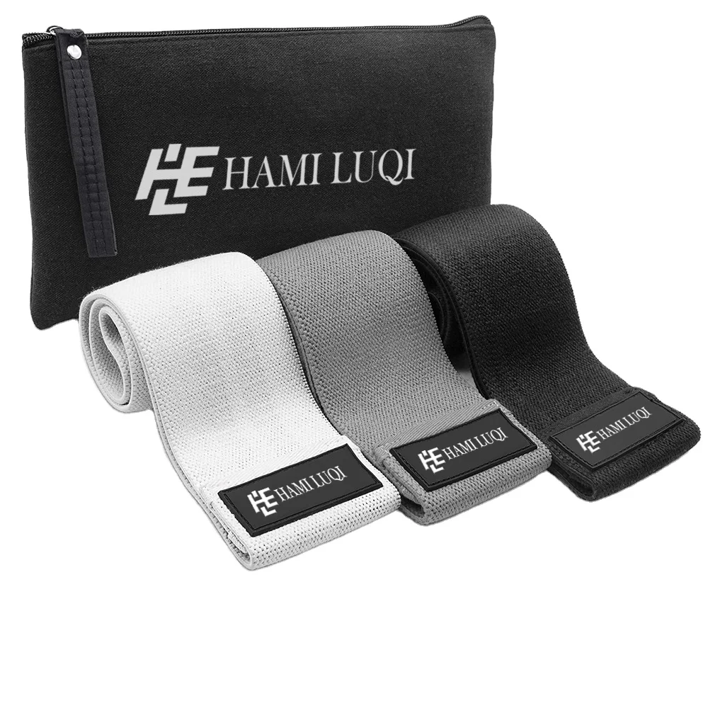 wholesale Custom Logo Exercise Fabric Resistance Yoga Bands Loop For Body Shaping Booty Bands