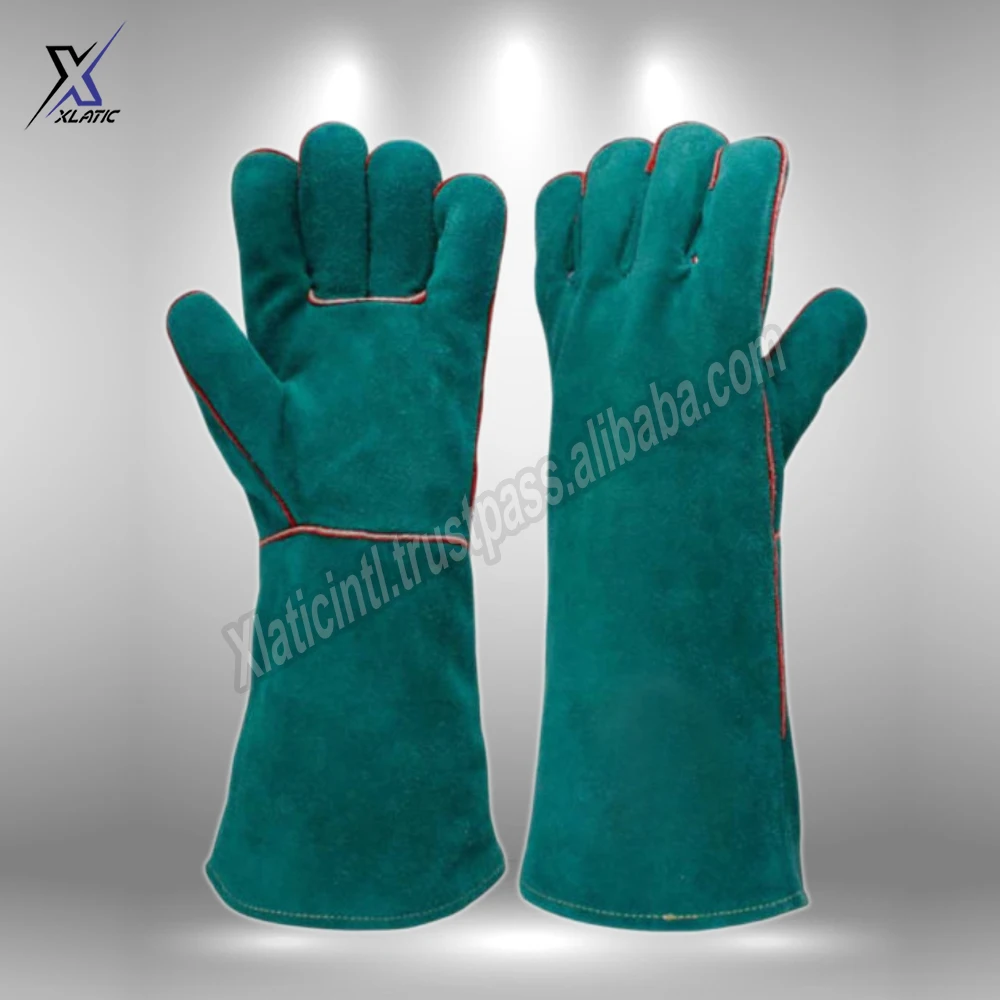 2021-22 Top sales Work Gloves High Quality Industrial Jaguar Cow Leather Work Gloves For Sale low MOQ