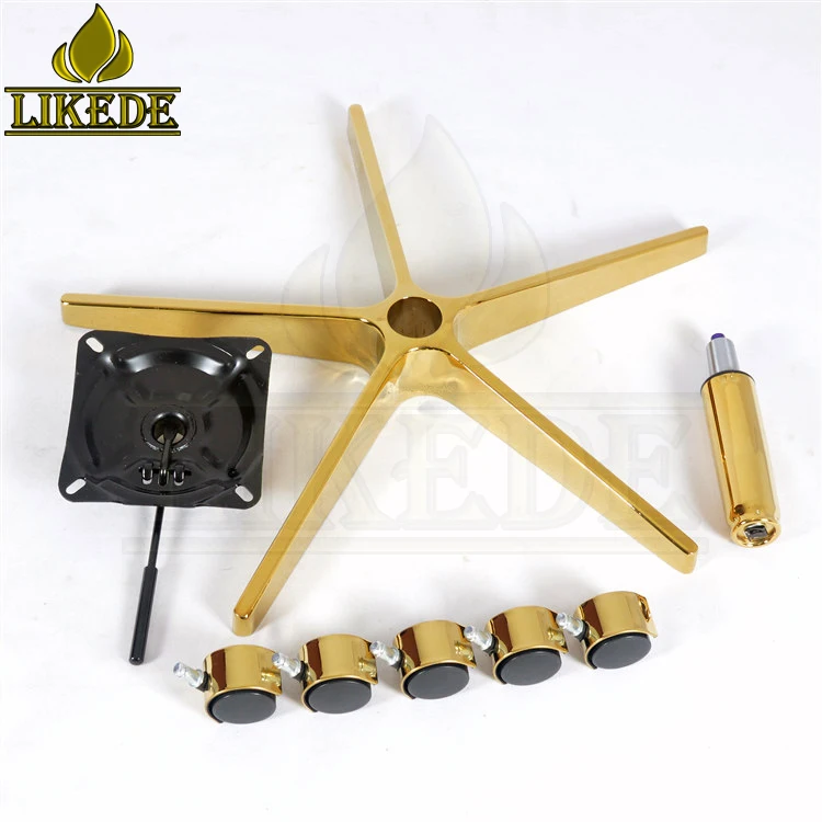 New executive chair leg gold office chair parts components gold sofa legs