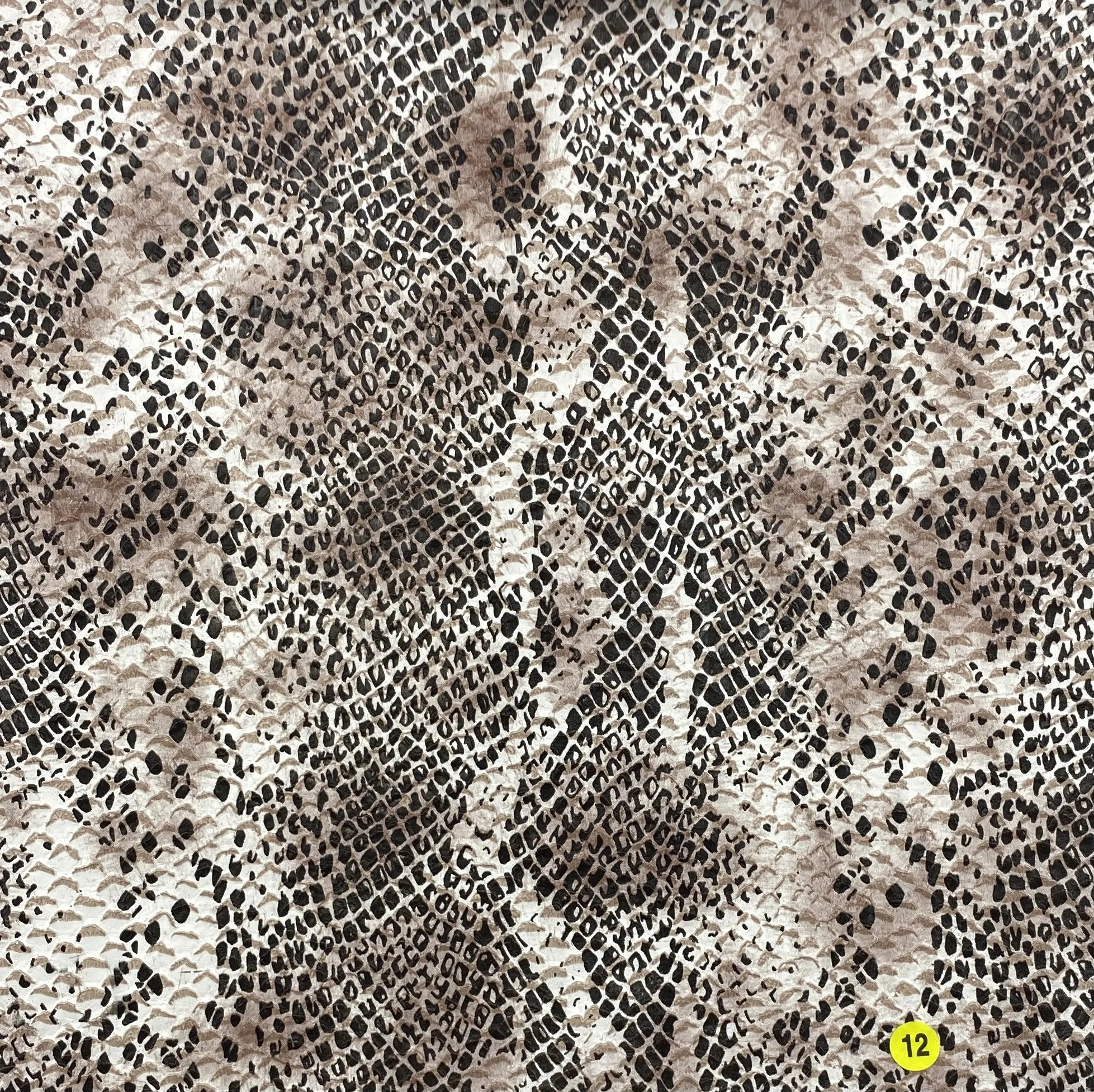 Высококачественная биоразлагаемая Водонепроницаемая полиуретановая вспененная искусственная змеиная кожа EPO для ремней и аксессуаров