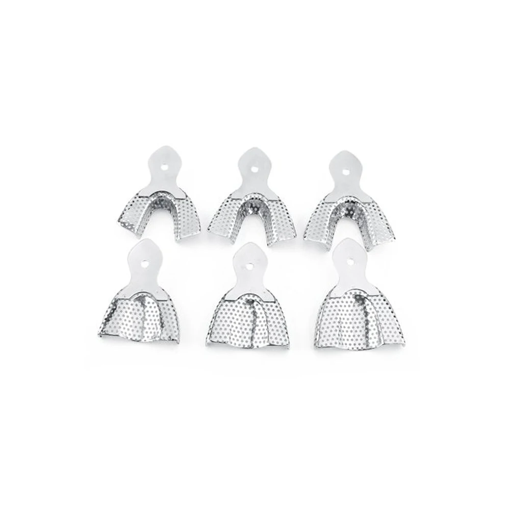 Хит продаж набор стоматологических оттисков/набор оттисков из нержавеющей стали 6 шт. в коробке