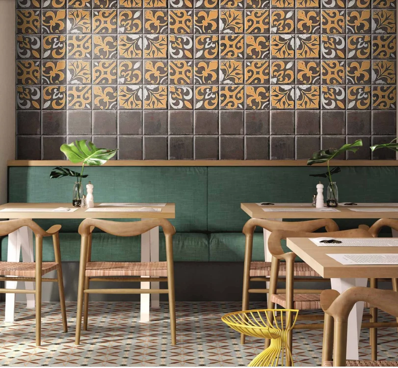 Ceramic Wall Tiles Reasonable Price Expertly Made Tiles High Durability 9 mm thickness Size 200x200  mm