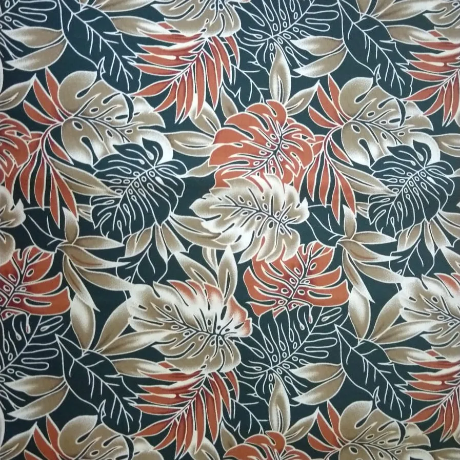 Fabric & Textile Raw Material of Hawaiian Printed Fabrics Design Dress Making Fabric 100% Cotton and Polyester from Thailand