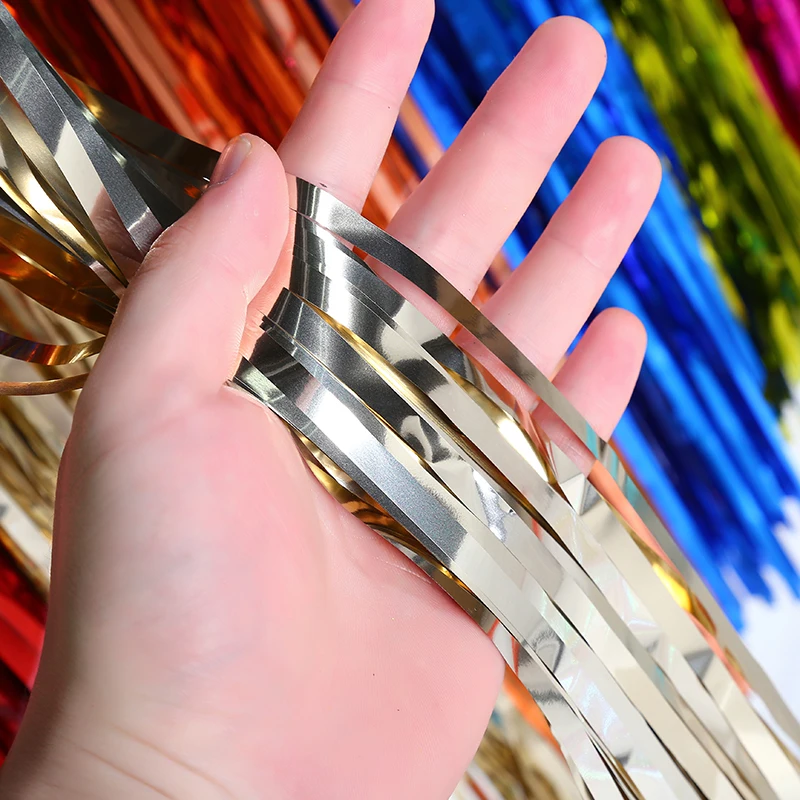 Wedding backdrop tinsel curtain photo booth backdrop foil door curtain birthday sequin backdrop party decorations