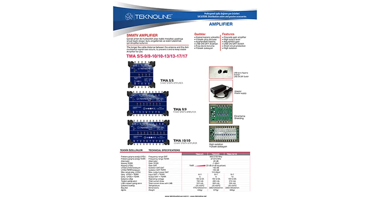 High Quality SATELLITE AMPLIFIER TMA 9/9