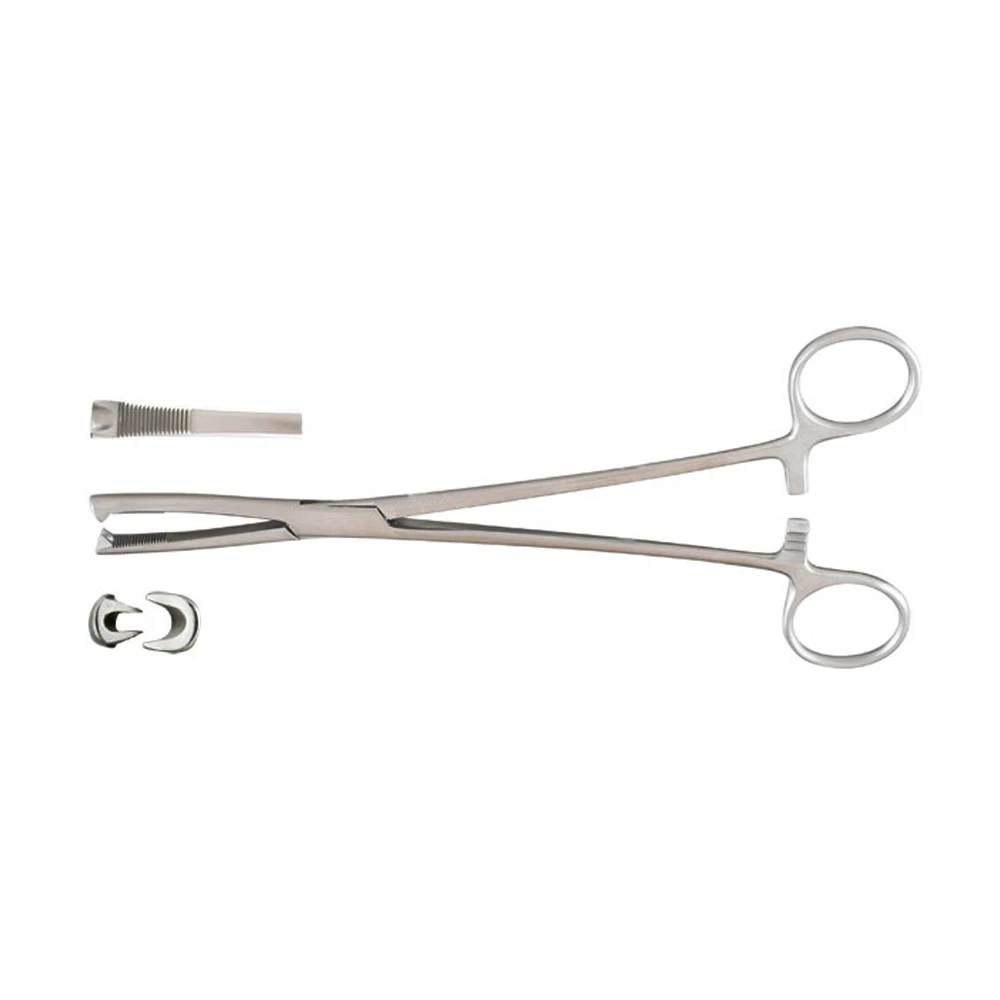 HIGH QUALITY STAINLESS STEEL JACOBS UTERINE VULSELLUM FORCEPS 21.6CM STRAIGHT SERRATED JAWS 2 X 2 TEETH GYNECOLOGY INSTRUMENTS