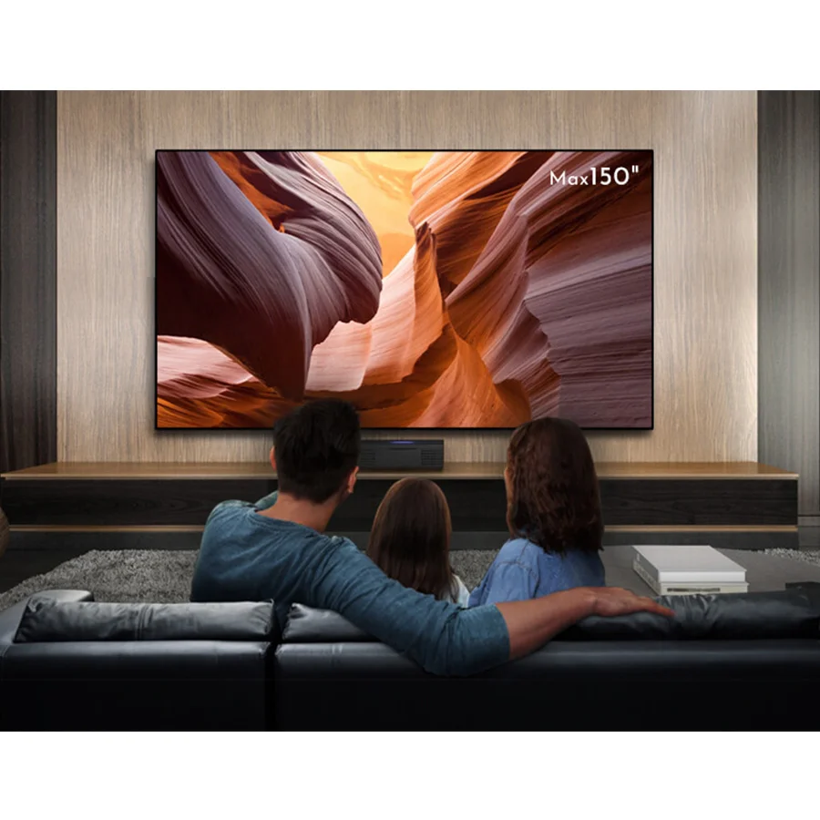 Экран PRO 150 дюйма, 4K, ультракороткофокусная фиксированная рамка, UST ALR CLR, экран с рассеянным освещением, отклоняющий проекционный экран