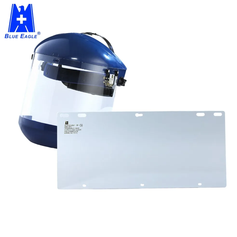 Blue Eagle face visor with chin protection face shield