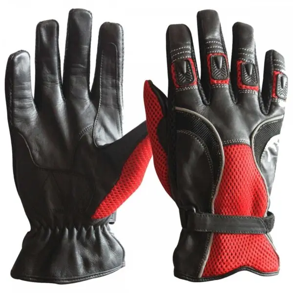 Genuine Leather Waterproof Motorcycle Racing Gloves Proof Fabric hot selling Motorbike Gloves