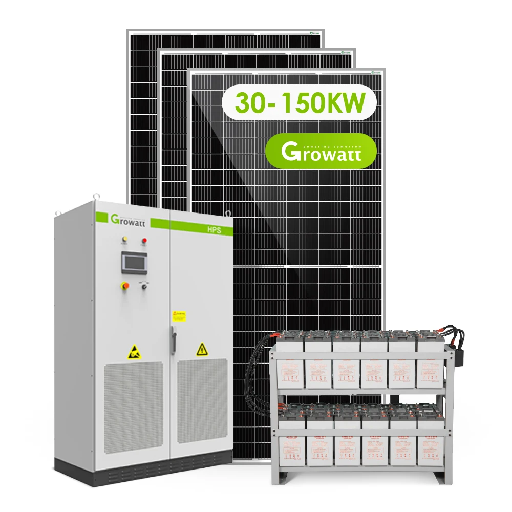 Гибридная система солнечных панелей 30KW 50KW 80KW 100KW 150KW для использования с завода