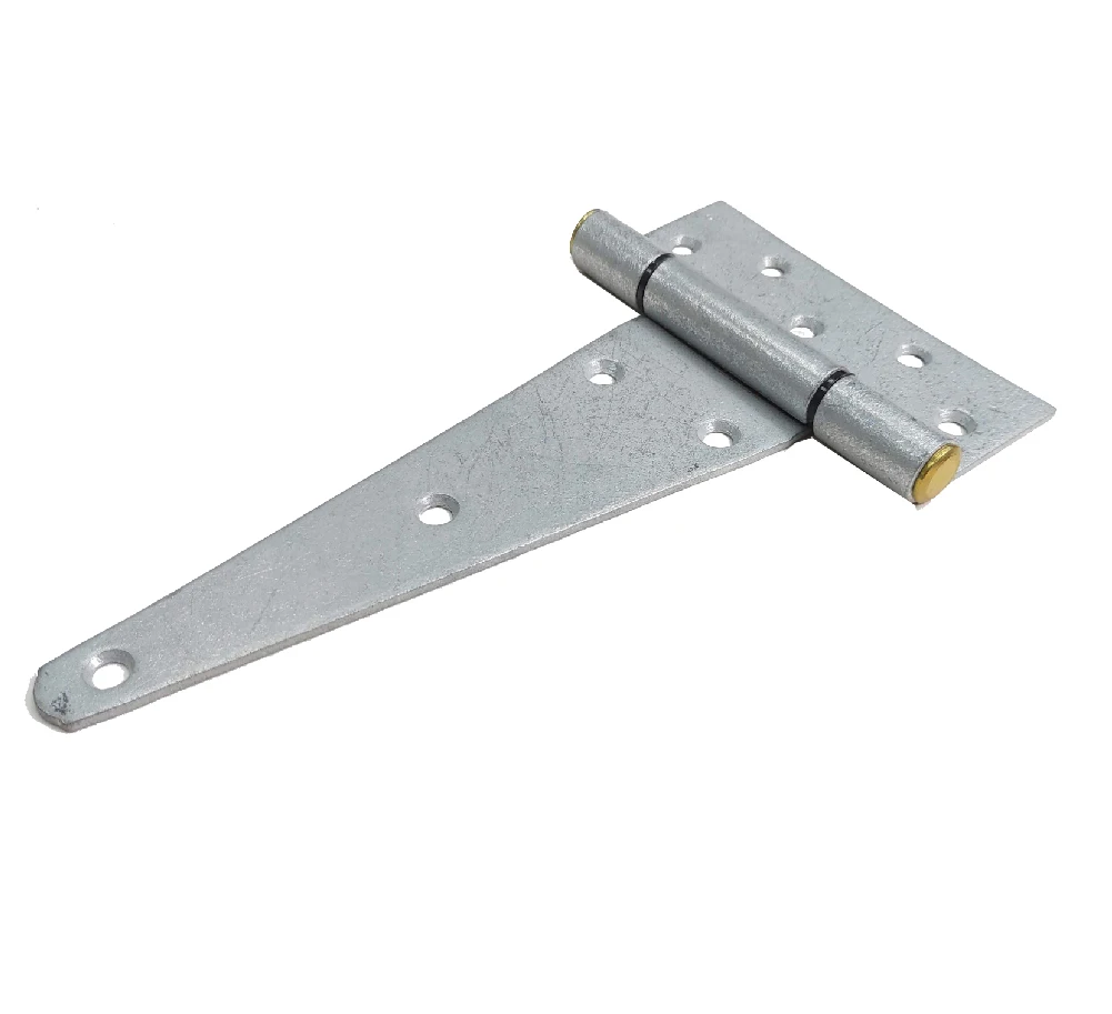 T-Strap Shed Hinge Heavy Duty Gate Strap Hinge Tee Barn Shed Gate Hinges 8 Inch Galvanized Rustic Hardware Iron Rustproof